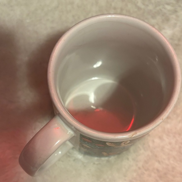 Vintage Whimsical Rabbits with hats Mug  carrying Apples on a carriage - Picture 4 of 4